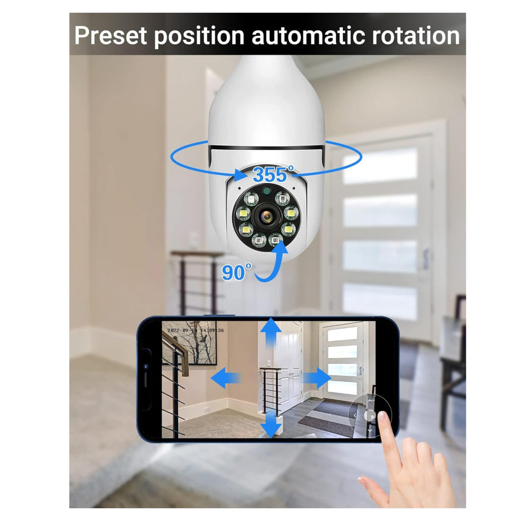Camara Bombillo De Seguridad 360 Girato