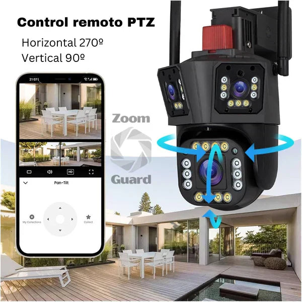 🔥 Zoom Guard - Cámara de Seguridad WiFi 360°