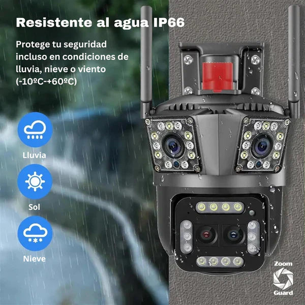 🔥 Zoom Guard - Cámara de Seguridad WiFi 360°