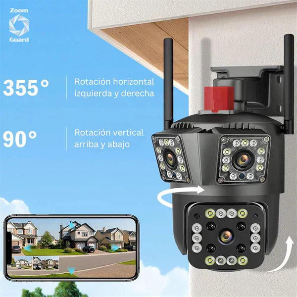 🔥 Zoom Guard - Cámara de Seguridad WiFi 360°